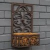 Woodside Cast Iron Wall Mounted Hanging Garden Planter Basket With Coco Liner 2 Woodside Cast Iron Wall Mounted Hanging Garden Planter Basket With Coco Liner -ALA Garden Shop JYVPAF4PLYX
