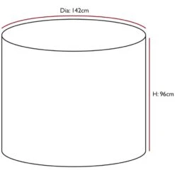 Oxbridge Black Small Round Waterproof Outdoor Garden Patio Set Furniture Cover 8 Oxbridge Black Small Round Waterproof Outdoor Garden Patio Set Furniture Cover -ALA Garden Shop KDC3IZASA5L