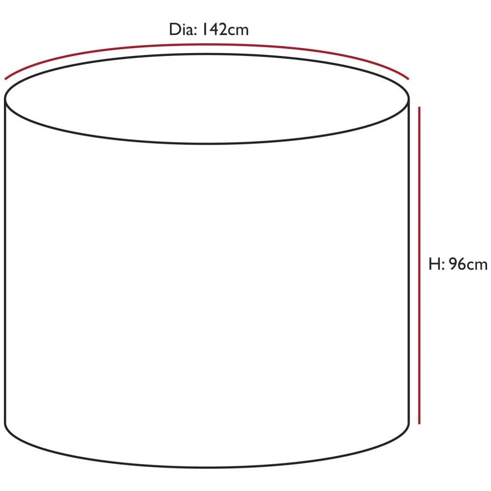 Oxbridge Black Small Round Waterproof Outdoor Garden Patio Set Furniture Cover 5 Oxbridge Black Small Round Waterproof Outdoor Garden Patio Set Furniture Cover - Image 4