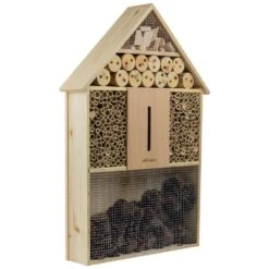 Woodside Standing Wooden Insect Hotel With Ground Stakes, Outdoor Bug/Bee House -ALA Garden Shop KP5QBSOBGMP