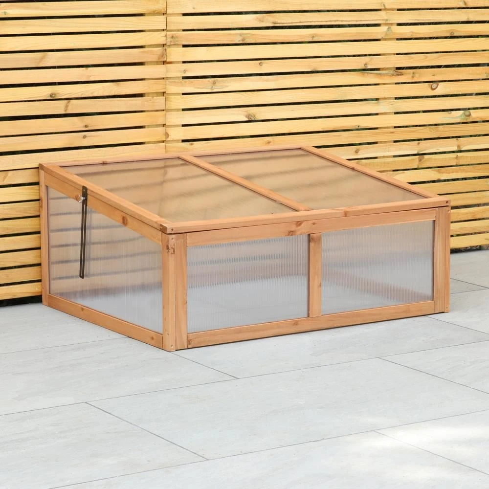Woodside Outdoor Wooden Plant/Flower/Vegetable Cold Frame Growhouse, Medium 100cm 10 Woodside Outdoor Wooden Plant/Flower/Vegetable Cold Frame Growhouse, Medium 100cm - Image 8