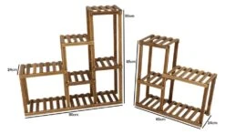 Woodside Bradwell Carbonized 5 Tier Corner Wooden Plant Display Stand Flower Rack 11 Woodside Bradwell Carbonized 5 Tier Corner Wooden Plant Display Stand Flower Rack -ALA Garden Shop KY5R1TP0MYT
