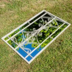 Woodside Alston Large Decorative Rectangle Outdoor Garden Mirror -ALA Garden Shop L35O4H2ML0W
