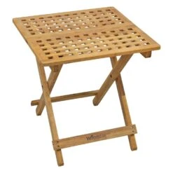 Woodside Belford Folding Walnut Wood Table -ALA Garden Shop MD14PKDBT0F