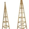 Woodside Wooden Garden Obelisk Pyramid Plant Support Trellis Climbing Frame
