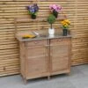 Woodside Fritton Potting/Planting Bench With Cabinet, DIY Workstation Table -ALA Garden Shop MIM55K1YL0P