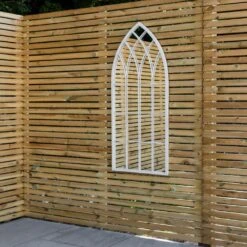 Woodside Rathen XL Decorative Arched Outdoor Garden Mirror, H: 115cm X W: 50cm 11 Woodside Rathen XL Decorative Arched Outdoor Garden Mirror, H: 115cm X W: 50cm -ALA Garden Shop MMB3KENBIJV