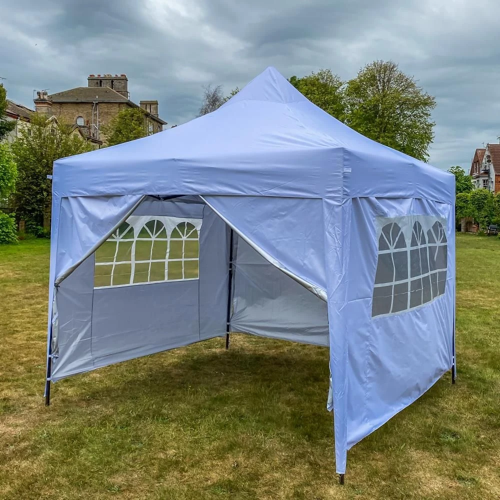 Woodside Pop Up 3m X 3m Garden Gazebo, Waterproof Garden Marquee, Pure White 4 Woodside Pop Up 3m X 3m Garden Gazebo, Waterproof Garden Marquee, Pure White - Image 2