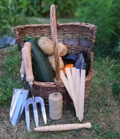 Woodside Willow Tool Basket/Trug With Garden Hand Tools Trowel/Fork/Dibber 13 Woodside Willow Tool Basket/Trug With Garden Hand Tools Trowel/Fork/Dibber -ALA Garden Shop MWLV44FHCLF