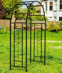 Woodside Northwold Metal Garden Arch, Traditional Decorative Archway For Paths/Entrances 11 Woodside Northwold Metal Garden Arch, Traditional Decorative Archway For Paths/Entrances -ALA Garden Shop MXNSSHOGMG5