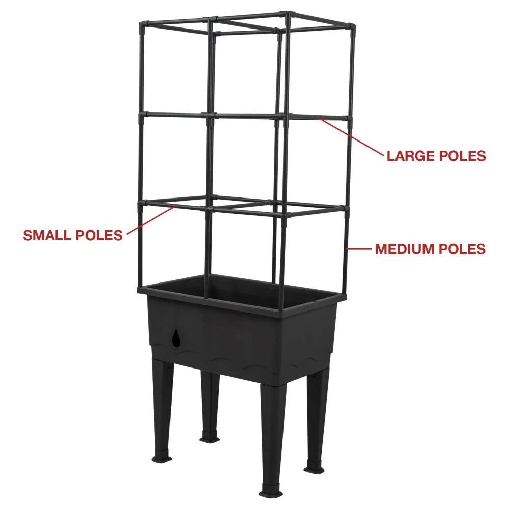 Woodside Raised Garden Plant Bed Trough For Herbs/Veg/Flowers With PE Cover 6 Woodside Raised Garden Plant Bed Trough For Herbs/Veg/Flowers With PE Cover - Image 4