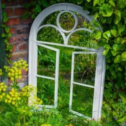 Woodside Acton Large Decorative Arched Outdoor Garden Mirror, 66.5cm X 97.5cm 13 Woodside Acton Large Decorative Arched Outdoor Garden Mirror, 66.5cm X 97.5cm -ALA Garden Shop N30RO0DWKOR