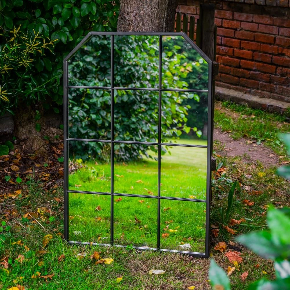 Woodside Ayton XL Decorative Rectangle Outdoor Garden Mirror, W: 70cm X H: 100cm 4 Woodside Ayton XL Decorative Rectangle Outdoor Garden Mirror, W: 70cm X H: 100cm - Image 2