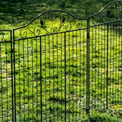 Woodside Brooke Metal Garden Decorative Border Fencing, Outdoor Edging Pack Of 4 12 Woodside Brooke Metal Garden Decorative Border Fencing, Outdoor Edging Pack Of 4 -ALA Garden Shop NHZOZ0WCKLW
