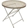 Woodside Ostend Round Folding Metal Garden Patio Dining Table Outdoor Furniture 2 Woodside Ostend Round Folding Metal Garden Patio Dining Table Outdoor Furniture -ALA Garden Shop NYF2TB3UVSR
