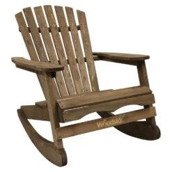 Woodside Aldeby Adirondack Outdoor Garden Patio Wooden Rocking Chair 12 Woodside Aldeby Adirondack Outdoor Garden Patio Wooden Rocking Chair -ALA Garden Shop OOAPSXMGY5M