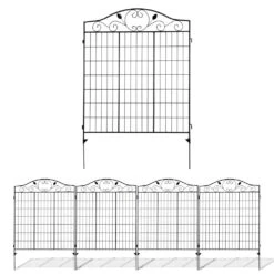 Woodside Brooke Metal Garden Decorative Border Fencing, Outdoor Edging Pack Of 4 13 Woodside Brooke Metal Garden Decorative Border Fencing, Outdoor Edging Pack Of 4 -ALA Garden Shop OZLCP2ZVGVU