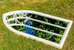Woodside Holtby XL Decorative Arched Outdoor Garden Mirror -ALA Garden Shop P4WGE2UDSAT