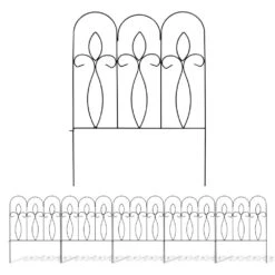 Woodside Felbrigg Metal Garden Border Edging, Outdoor Lawn Fencing, 3m Total Length, Pack Of 5 15 Woodside Felbrigg Metal Garden Border Edging, Outdoor Lawn Fencing, 3m Total Length, Pack Of 5 -ALA Garden Shop PJL01DPRBYY