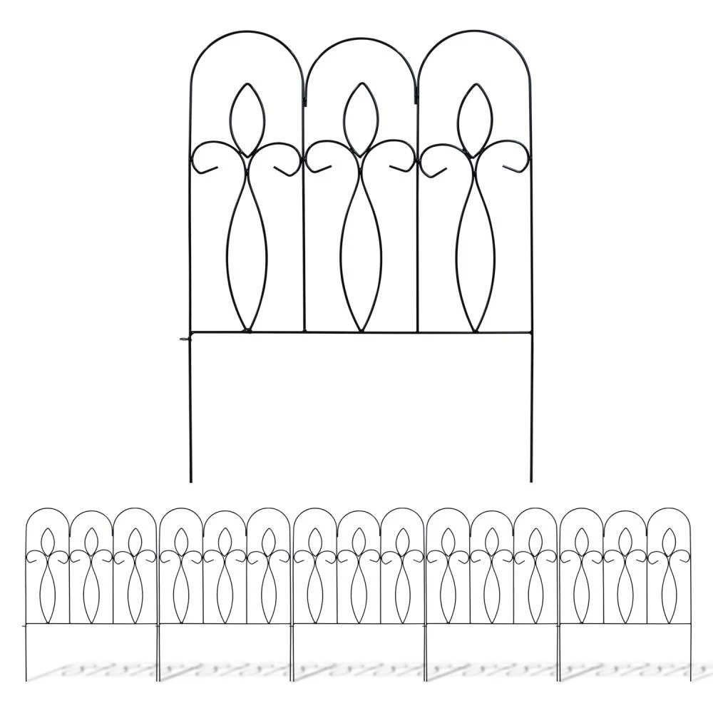 Woodside Felbrigg Metal Garden Border Edging, Outdoor Lawn Fencing, 3m Total Length, Pack Of 5 8 Woodside Felbrigg Metal Garden Border Edging, Outdoor Lawn Fencing, 3m Total Length, Pack Of 5 - Image 6