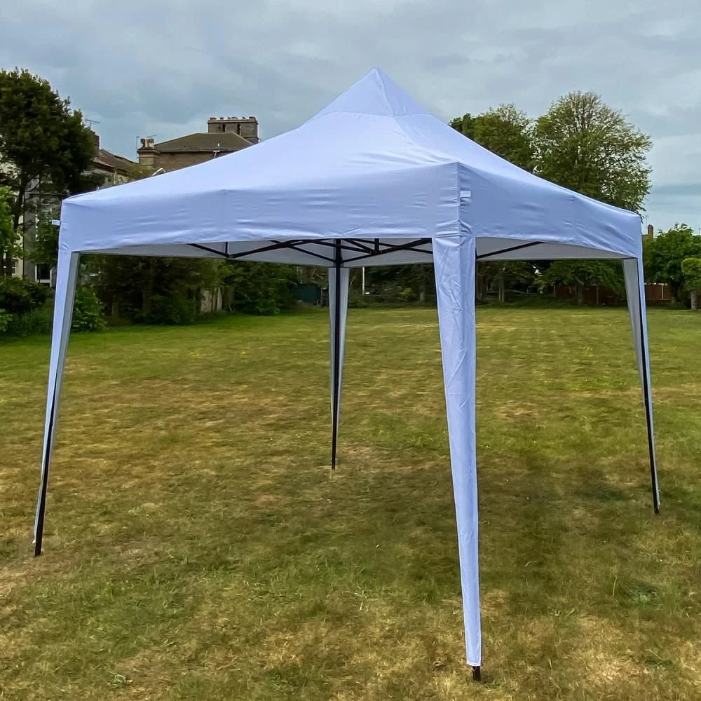 Woodside Pop Up 3m X 3m Garden Gazebo, Waterproof Garden Marquee, Pure White 6 Woodside Pop Up 3m X 3m Garden Gazebo, Waterproof Garden Marquee, Pure White - Image 4