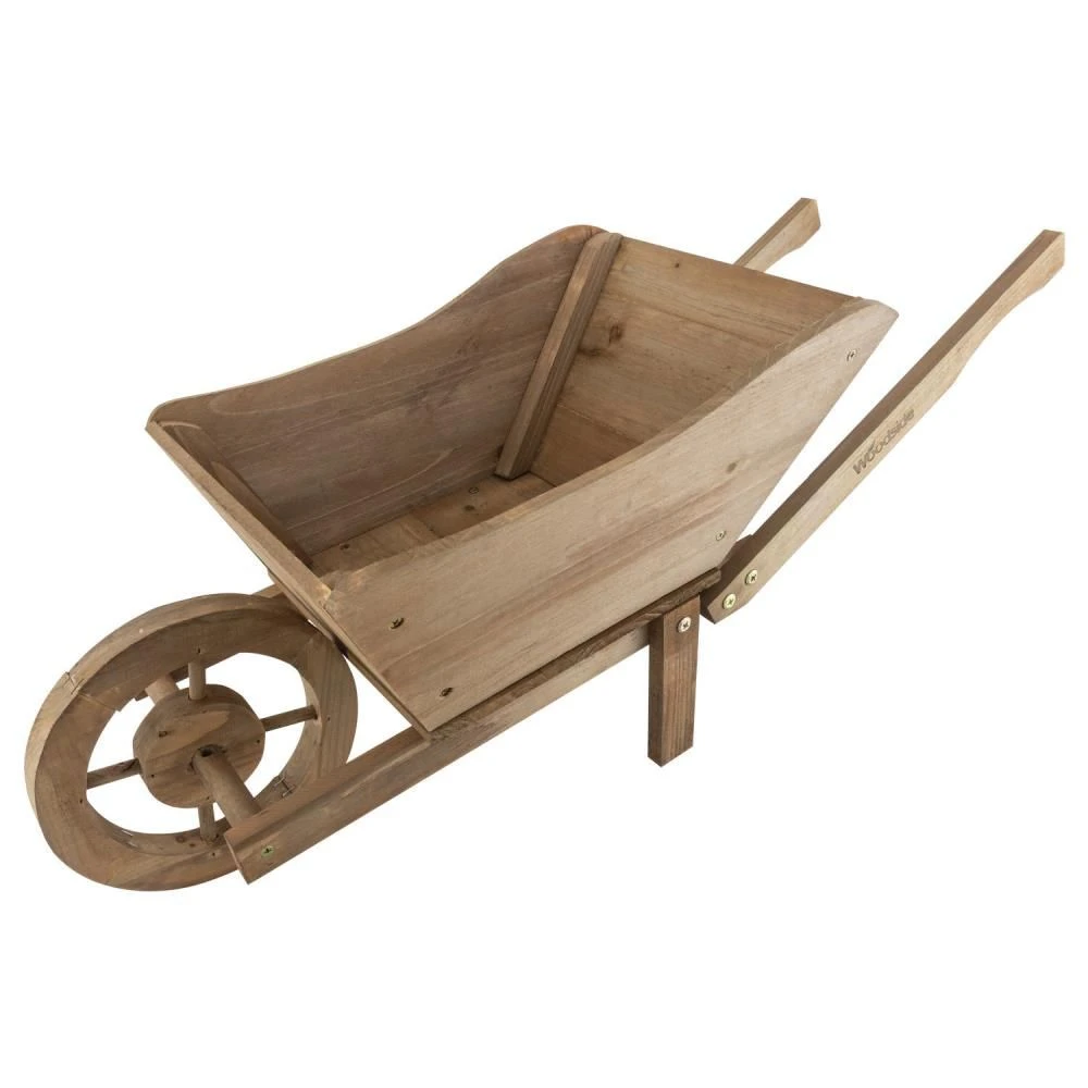 Woodside Wooden Ornamental Garden Plant/Flower Wheel Barrow Planter 6 Woodside Wooden Ornamental Garden Plant/Flower Wheel Barrow Planter - Image 4
