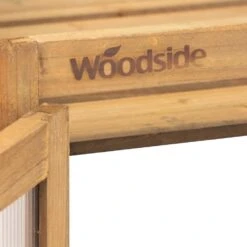 Woodside Transparent Wooden Cold Frame Growhouse/Polycarbonate Greenhouse -ALA Garden Shop QCTZDFYPEAS