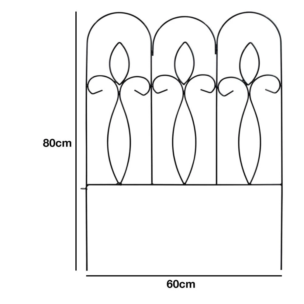 Woodside Felbrigg Metal Garden Border Edging, Outdoor Lawn Fencing, 3m Total Length, Pack Of 5 10 Woodside Felbrigg Metal Garden Border Edging, Outdoor Lawn Fencing, 3m Total Length, Pack Of 5 - Image 8