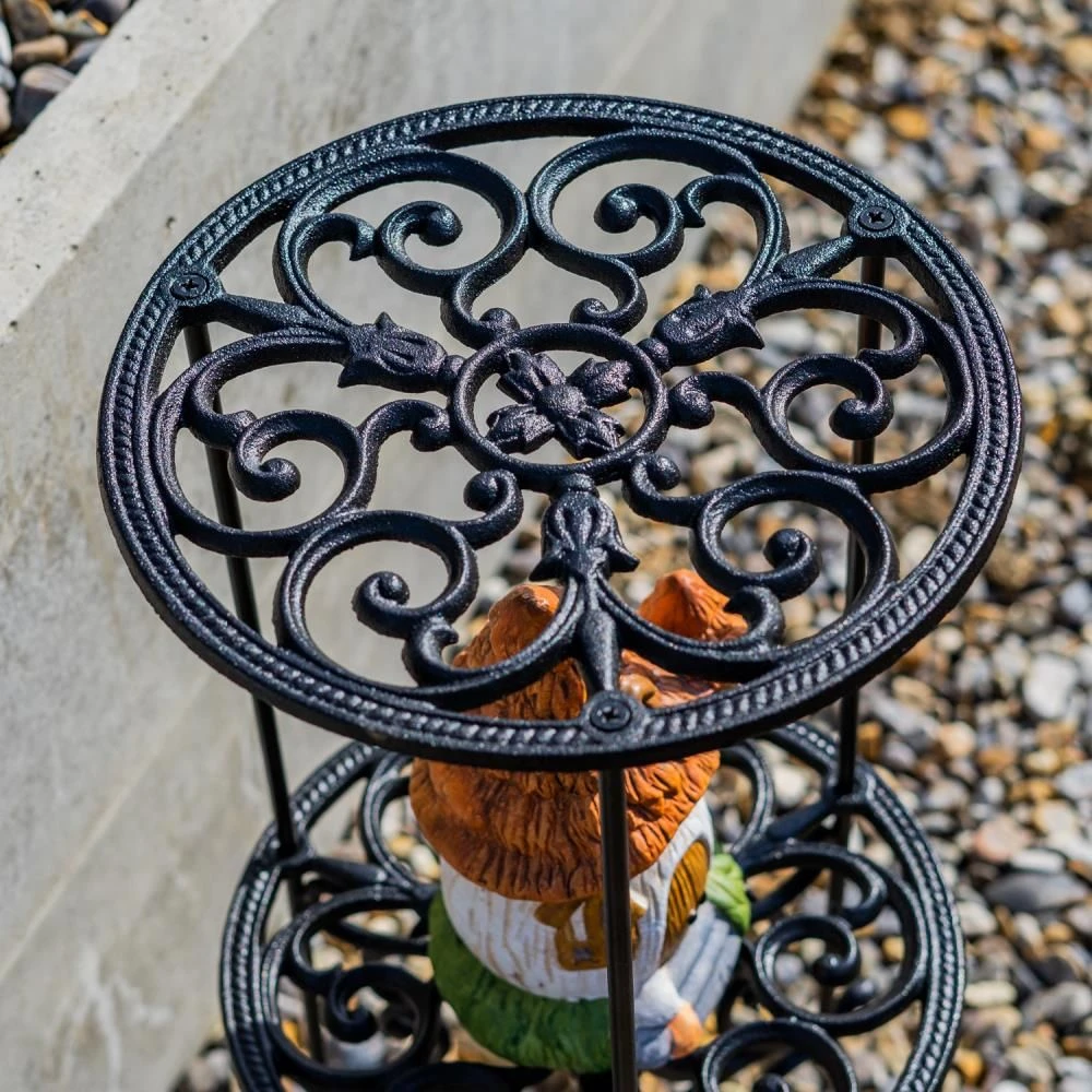 Woodside Heavy Duty Cast Iron Indoor/Outdoor Two Tier Plant Pot Display Stand 4 Woodside Heavy Duty Cast Iron Indoor/Outdoor Two Tier Plant Pot Display Stand - Image 2