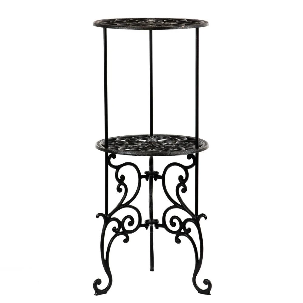 Woodside Heavy Duty Cast Iron Indoor/Outdoor Two Tier Plant Pot Display Stand 6 Woodside Heavy Duty Cast Iron Indoor/Outdoor Two Tier Plant Pot Display Stand - Image 4