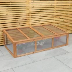 Woodside Outdoor Wooden Plant/Flower/Vegetable Cold Frame Growhouse, Large 150cm -ALA Garden Shop R1UCH0LPQT5