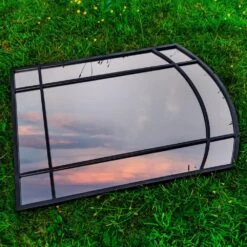 Woodside Byford XL Decorative Arched Outdoor Garden Mirror, W: 80cm X H: 110cm -ALA Garden Shop RAZYAN4KJKC