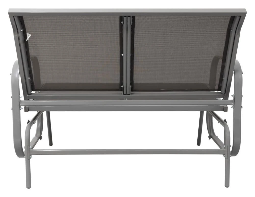 Woodside Stalham Grey 2 Seater Garden Glider Bench, Outdoor Rocking Swing Seat 5 Woodside Stalham Grey 2 Seater Garden Glider Bench, Outdoor Rocking Swing Seat - Image 3