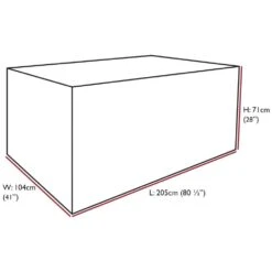 Oxbridge Sand Large Table Waterproof Outdoor Garden Furniture Cover 7 Oxbridge Sand Large Table Waterproof Outdoor Garden Furniture Cover -ALA Garden Shop SI31DHZD3WE