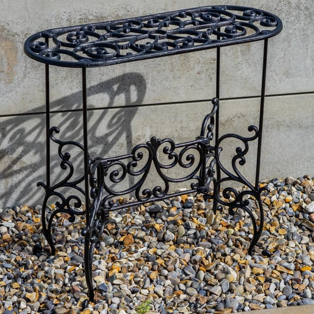 Woodside Heavy Duty Cast Iron Indoor/Outdoor XL Plant Pot Display Stand 6 Woodside Heavy Duty Cast Iron Indoor/Outdoor XL Plant Pot Display Stand - Image 4