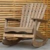 Woodside Aldeby Adirondack Outdoor Garden Patio Wooden Rocking Chair
