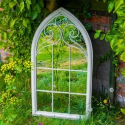 Woodside Selby XL Decorative Arched Outdoor Garden Mirror, W: 60.5cm X H: 111cm 13 Woodside Selby XL Decorative Arched Outdoor Garden Mirror, W: 60.5cm X H: 111cm -ALA Garden Shop TBRQR0HSSAN