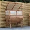 Woodside Raised Wooden Garden Planter + Cold Frame/Growhouse Plant & Veg Box, Medium 100cm -ALA Garden Shop TNHKALIM3XF