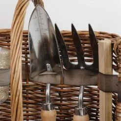 Woodside Willow Tool Basket/Trug With Garden Hand Tools Trowel/Fork/Dibber 17 Woodside Willow Tool Basket/Trug With Garden Hand Tools Trowel/Fork/Dibber -ALA Garden Shop U1N0S3FLDS3
