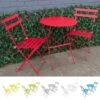 Woodside Aylsham Outdoor Garden Patio Folding Table & Chair Bistro Set 6 Colours 2 Woodside Aylsham Outdoor Garden Patio Folding Table & Chair Bistro Set 6 Colours -ALA Garden Shop UL550YEGL0F