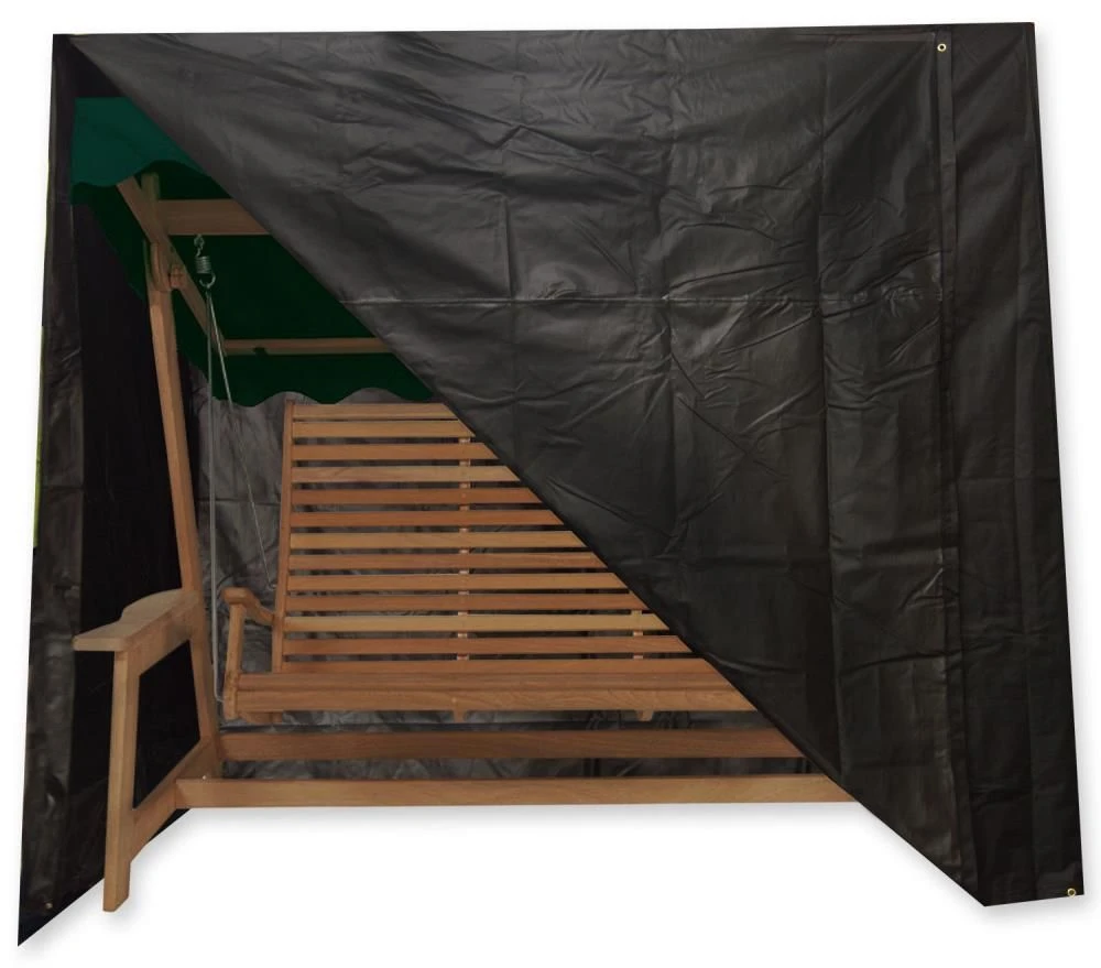 Oxbridge Black 2 Seater Hammock Swing Waterproof Outdoor Garden Furniture Cover 4 Oxbridge Black 2 Seater Hammock Swing Waterproof Outdoor Garden Furniture Cover - Image 2