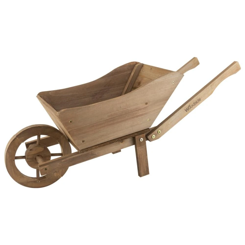 Woodside Wooden Ornamental Garden Plant/Flower Wheel Barrow Planter 8 Woodside Wooden Ornamental Garden Plant/Flower Wheel Barrow Planter - Image 6