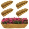 Woodside Extra Deep Natural Coco Fibre Wall/Window Trough Replacement Liners, 60cm, Pack Of 5 -ALA Garden Shop VXLHAC0N0W3