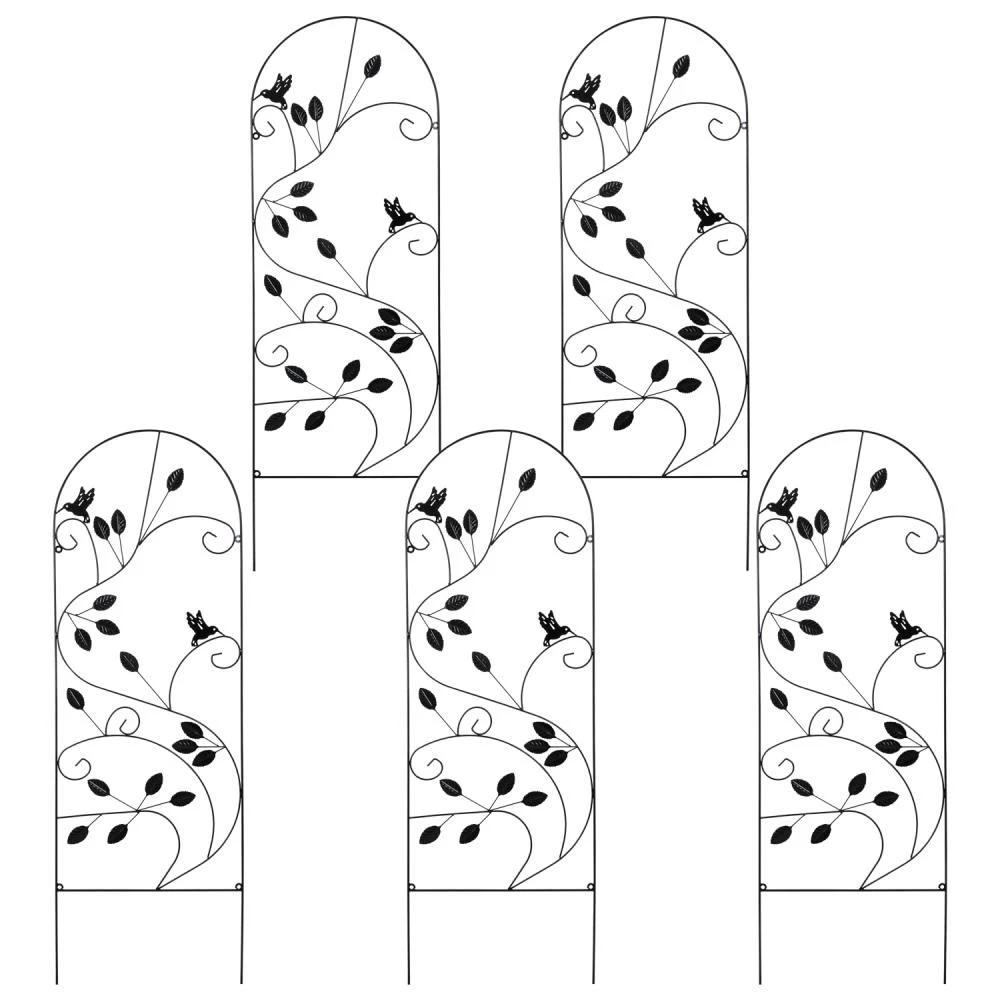 Woodside Hales Metal Garden Trellis Climbing Plant Support Frame, Pack Of 5 3 Woodside Hales Metal Garden Trellis Climbing Plant Support Frame, Pack Of 5