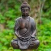 Woodside 37cm Tall Indoor/Outdoor Meditating Buddha Statue Decoration Statuary Décor Ornament -ALA Garden Shop WNDYBQWZNLI