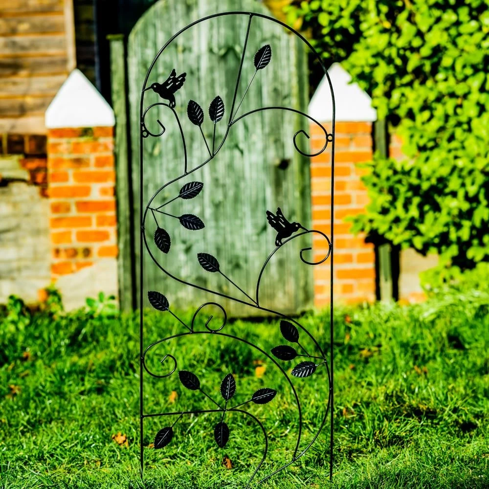 Woodside Hales Metal Garden Trellis Climbing Plant Support Frame, Pack Of 5 4 Woodside Hales Metal Garden Trellis Climbing Plant Support Frame, Pack Of 5 - Image 2