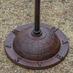 Woodside Cast Iron Garden Sundial, Antique Ornamental Outdoor Décor -ALA Garden Shop X3ZCXKRKTB4