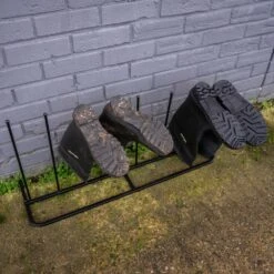 Woodside Steel Wellington Boot Rack 4 Pairs Walking Shoe Storage Stand -ALA Garden Shop XRCNZPM500R
