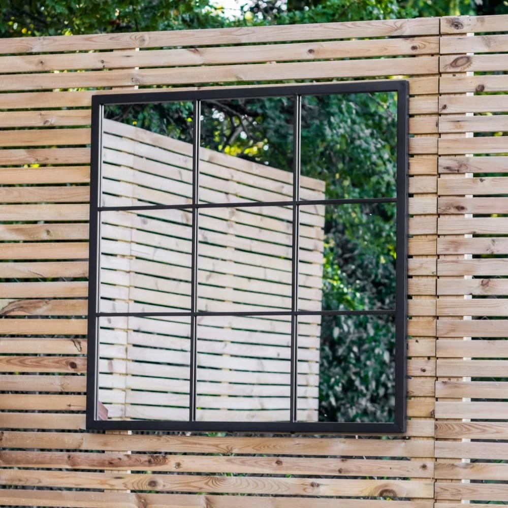 Woodside Radcot XL Decorative Square Outdoor Garden Mirror, W: 90cm X H: 90cm 5 Woodside Radcot XL Decorative Square Outdoor Garden Mirror, W: 90cm X H: 90cm - Image 3