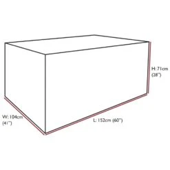 Oxbridge Small Table Waterproof Cover GREY -ALA Garden Shop YIKJRSQNDXF